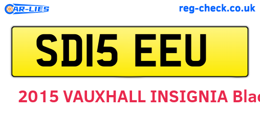 SD15EEU are the vehicle registration plates.