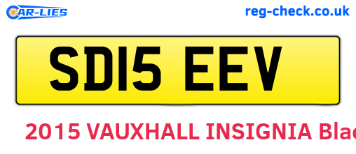 SD15EEV are the vehicle registration plates.