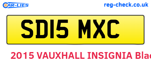 SD15MXC are the vehicle registration plates.