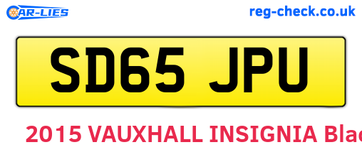 SD65JPU are the vehicle registration plates.