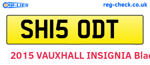 SH15ODT are the vehicle registration plates.