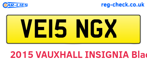 VE15NGX are the vehicle registration plates.