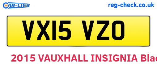 VX15VZO are the vehicle registration plates.