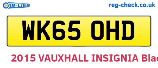 WK65OHD are the vehicle registration plates.