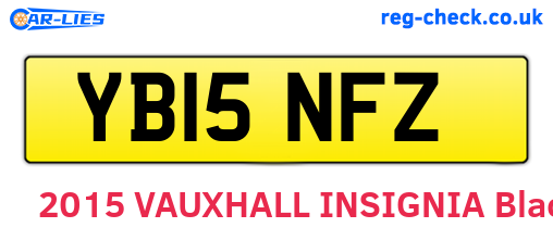 YB15NFZ are the vehicle registration plates.