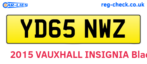 YD65NWZ are the vehicle registration plates.