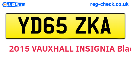 YD65ZKA are the vehicle registration plates.