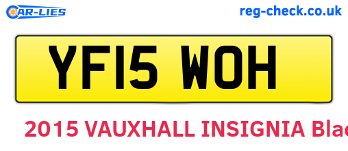 YF15WOH are the vehicle registration plates.