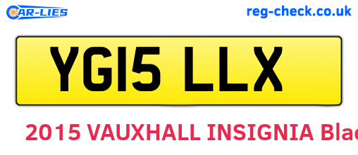 YG15LLX are the vehicle registration plates.