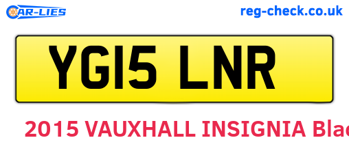 YG15LNR are the vehicle registration plates.