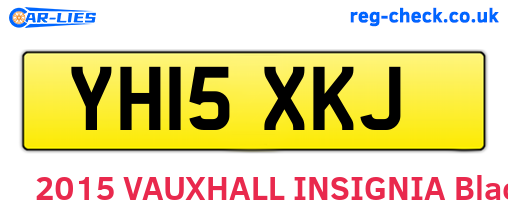 YH15XKJ are the vehicle registration plates.