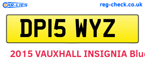 DP15WYZ are the vehicle registration plates.