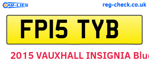 FP15TYB are the vehicle registration plates.