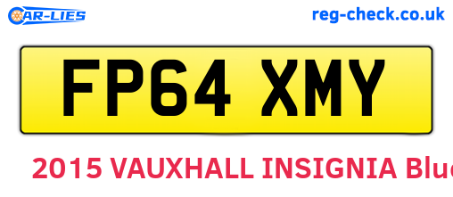 FP64XMY are the vehicle registration plates.