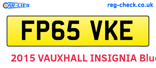 FP65VKE are the vehicle registration plates.