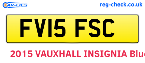 FV15FSC are the vehicle registration plates.