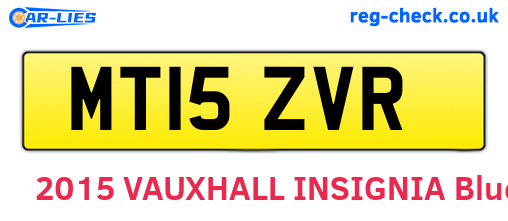 MT15ZVR are the vehicle registration plates.