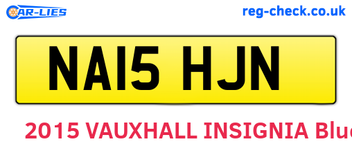 NA15HJN are the vehicle registration plates.