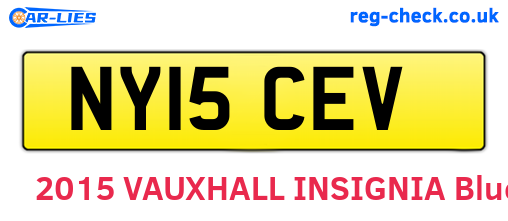 NY15CEV are the vehicle registration plates.