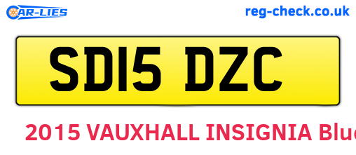 SD15DZC are the vehicle registration plates.