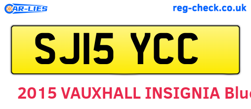 SJ15YCC are the vehicle registration plates.