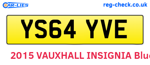 YS64YVE are the vehicle registration plates.
