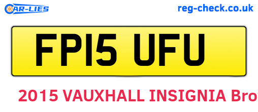 FP15UFU are the vehicle registration plates.