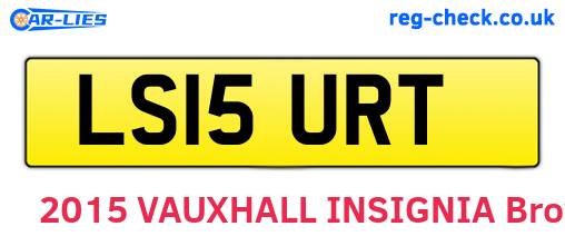 LS15URT are the vehicle registration plates.