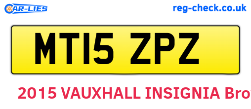 MT15ZPZ are the vehicle registration plates.