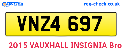 VNZ4697 are the vehicle registration plates.