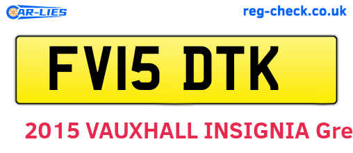 FV15DTK are the vehicle registration plates.