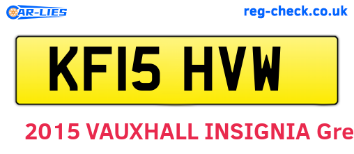 KF15HVW are the vehicle registration plates.