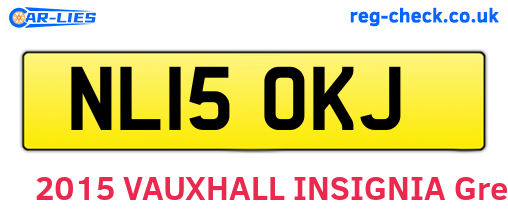 NL15OKJ are the vehicle registration plates.