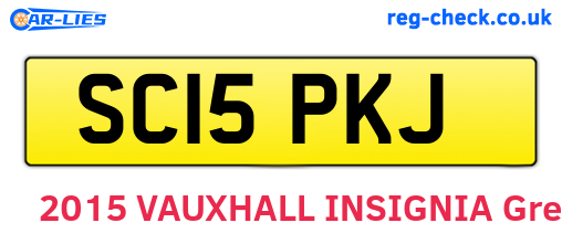 SC15PKJ are the vehicle registration plates.
