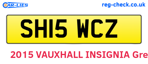 SH15WCZ are the vehicle registration plates.