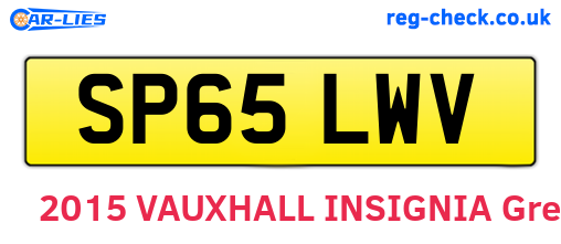 SP65LWV are the vehicle registration plates.
