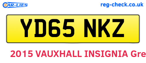 YD65NKZ are the vehicle registration plates.