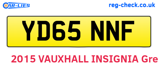 YD65NNF are the vehicle registration plates.