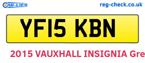 YF15KBN are the vehicle registration plates.