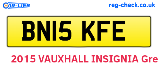 BN15KFE are the vehicle registration plates.