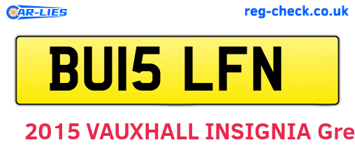 BU15LFN are the vehicle registration plates.