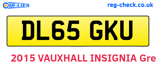 DL65GKU are the vehicle registration plates.