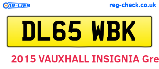 DL65WBK are the vehicle registration plates.