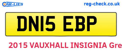 DN15EBP are the vehicle registration plates.