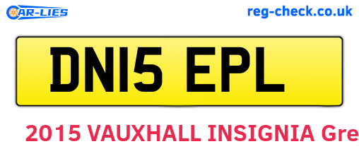 DN15EPL are the vehicle registration plates.