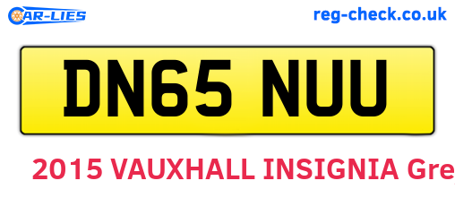 DN65NUU are the vehicle registration plates.
