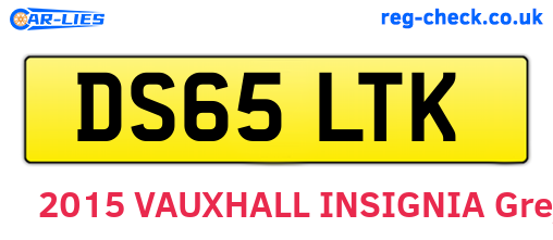 DS65LTK are the vehicle registration plates.