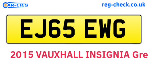 EJ65EWG are the vehicle registration plates.