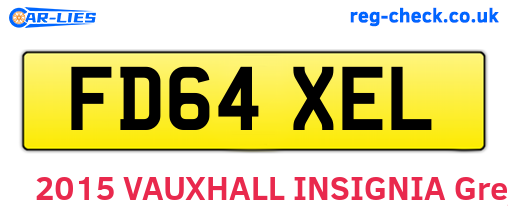 FD64XEL are the vehicle registration plates.