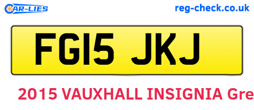 FG15JKJ are the vehicle registration plates.